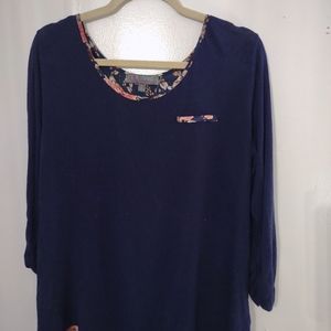 Women's navy blue tunic